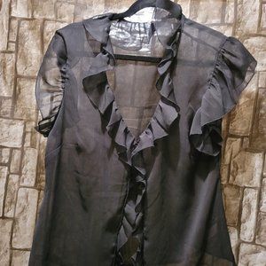 Black Sheer Blouse
